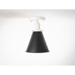 Riolight Retro4,rustik,vintage Hol,mutfak,oda,cafe Için 1XE27 Duylu Tekli Metal Plofonyer Avize - Siyah