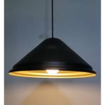 Riolight retro,modern,vintage mutfak,oda,cafe,oteller için siyah 1xe27 metal sarkıt avize çap:33cm - Eskitme