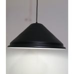 Riolight retro,modern,vintage mutfak,oda,cafe,oteller için siyah 1xe27 metal sarkıt avize çap:33cm