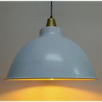 Riolight retro,modern,vintage mutfak,oda,otel,cafeler için beyaz metal sarkıt avize çap:33cm - 1'li