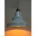 Riolight retro,modern,vintage mutfak,oda,otel,cafeler için beyaz metal sarkıt avize çap:33cm - Eskitme