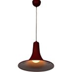 Riolight retro,modern,vintage mutfak,oda,otel,cafeler için bordo metal sarkıt avize çap:35cm - 1