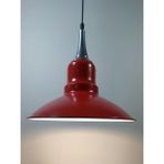 Riolight retro,modern,vintage mutfak,oda,otel,cafeler için kırmızı metal sarkıt avize çap:30cm - 1