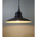 Riolight retro,modern,vintage mutfak,oda,otel,cafeler için siyah metal sarkıt avize çap:30cm