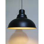 Riolight retro,modern,vintage mutfak,oda,otel,cafeler için siyah metal sarkıt avize çap:35cm - Eskitme