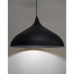Riolight retro,modern,vintage mutfak,oda,otel,cafeler için siyah metal sarkıt avize çap:43cm - 1