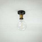 RİOLİGHT RETRO,RUSTİK KOLİDOR,ODA,MUTFAK,BANYO İÇİN ESKİTME DUYLU TEKLİ 1XE27 DUYLU PLOFONYER AVİZE