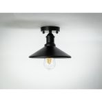 Riolight Retro,rustik Mutfak,oda,kolidor,cafeler Için siyah E27 Metal plofonyer Avize ÇAP:23cm - 1