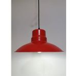 RİOLİGHT RETRO,RUSTİK,MODERN KIRMIZI İÇİ BEYAZ MUTAFA,ODA,CAFE İÇİN METAL SARKIT AVİZE ÇAP:30CM