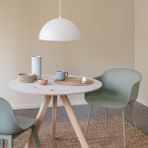RİOLİGHT RETRO,RUSTİK,MODERN MASA ÜSTÜ BEYAZ TEKLİ METAL SARKIT AVİZE ÇAP:30CM