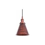 Riolight Retro,rustik,vintage 1xe27 duylu fırçalı Bakır Eskitme Tekli Metal Sarkıt avize