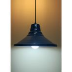Riolight Retro,rustik,vintage 1xe27 duylu Mavi Içi Beyaz tekli Metal Sarkıt avize