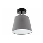 RİOLİGHT RETRO,RUSTİK,VİNTAGE GRİ KUMAŞ BAŞLIK 1XE27 DUYLU PLOFONYER TAVAN AVİZESİ