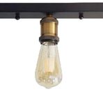 RİOLİGHT RETRO,RUSTİK,VİNTAGE,MODERN 3XE27 ESKİTME DUYLU SIRALI PLOFONYER TAVAN AVİZESİ UZUNLUK:60CM