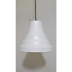 Riolight Retro,vintage mutfak,oda,cafeler için Beyaz Tekli Metal Sarkıt avize Çap:23CM - 1