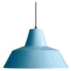 Riolight retro,vintage mutfak,oda,cafe,oteller için açık mavi1xe27 metal sarkıt avize çap:24cm