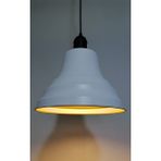 Riolight retro,vintage mutfak,oda,cafe,oteller için beyaz 1xe27 metal sarkıt avize çap:27cm