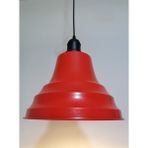 Riolight retro,vintage mutfak,oda,cafe,oteller için kırmızı 1xe27 metal sarkıt avize çap:27cm