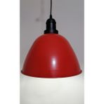 Riolight retro,vintage mutfak,oda,cafe,oteller için kırmızı 1xe27 metal sarkıt avize çap:28cm