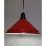 Riolight retro,vintage mutfak,oda,cafe,oteller için kırmızı 1xe27 metal sarkıt avize çap:33cm