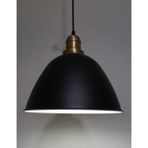 Riolight retro,vintage mutfak,oda,cafe,oteller için siyah 1xe27 metal sarkıt avize çap:28cm