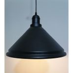 Riolight retro,vintage mutfak,oda,cafe,oteller için siyah 1xe27 metal sarkıt avize çap:33cm - Eskitme
