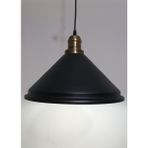 Riolight retro,vintage mutfak,oda,cafe,oteller için siyah 1xe27 metal sarkıt avize çap:33cm