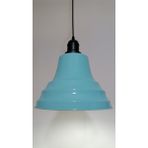 Riolight retro,vintage mutfak,oda,cafe,oteller için turkuaz 1xe27 metal sarkıt avize çap:27cm