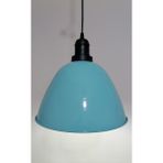 Riolight retro,vintage mutfak,oda,cafe,oteller için turkuaz 1xe27 metal sarkıt avize çap:28cm