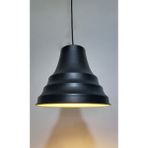 Riolight retro,vintage mutfak,oda,otel,cafeler için siyah 1xe27 tekli metal sarkıt avize çap:27cm