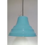 Riolight retro,vintage otel,cafe,mutfak,odalar için turkuaz 1xe27 metal sarkıt avize çap:27cm