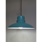 Riolight Retro,vintage otel,mutfak,odalar için Turkuaz Tekli Metal Sarkıt avize Çap:30CM - 1