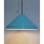Riolight retro,vintage,modern otel,oda,mutfak,cafeler için turkuaz metal 1xe27 sarkıt avize çap:33cm