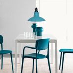 RİOLİGHT RETRO,VİNTAGE,MODERN TURKUAZ 1XE27 DUYLU TEKLİ METAL SARKIT AVİZE ÇAP:30CM