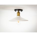 Riolight retro,vintage,rustik beyaz 1xe27 duylu metal plofonyer avize çap:28cm
