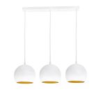 Riolight Retro,Vintage,Rustik Beyaz 3Xe27 Duylu Metal Masa Üstü Avize Uzunluk:60cm