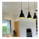 RİOLİGHT RETRO,VİNTAGE,RUSTİK SİYAH ÜÇLÜ SIRALI MASA ÜSTÜ 3XE27 SARKIT METAL AVİZE UZUNLUK:60CM