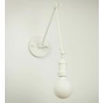 Riolight RIO000150 Mafsallı Beyaz Metal Aplik
