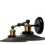 Riolight RIO000257 Retro Siyah İkili Metal Aplik