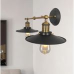 Riolight RIO000917 Retro İkili Metal Şapka Çapı 23 cm Aplik
