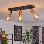 Riolight Riolıght Modern2 Siyah2 3XE27 Duylu Mafsallı Hareketli Başlık(Glop Ampul Hariç) Metal Spot Avize