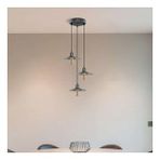 RİOLİGHT RUSTİK1,RETRO1,VİNTAGE1 GÜMÜŞ GRİ FIRÇALI PATİNE 3XE27 METAL SARKIT AVİZE TABAN ÇAPI:30CM