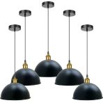 Riolight Vintage,modern Siyah Mutfak,oda,cafeler Için Metal Sarkıt Avize ÇAP:30CM 1ADET Fiyatıdır