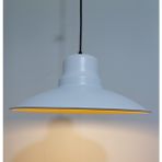 Riolight vintage,modern,retro mutfak,oda,cafe,oteller için beyaz 1xe27 metal sarkıt avize çap:37cm