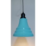Riolight vintage,retro,modern mutfak,oda,otel,cafeler için turkuaz 1xe27 metal sarkıt avize çap:23cm