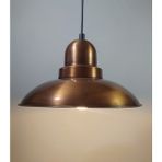 Riolight vintage,retro,rustik 1XE27 bakır kaplama metal tekli sarkıt avize