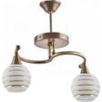 Riolight vintage,retro,rustik 2XE27 matt sarı metal sarkıt avize