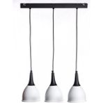 Riolight vintage,retro,rustik 3XE27 metal masa üstü sarkıt avize uzunluk:60cm - Siyah - Beyaz