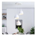 RİOLİGHT VİNTAGE,RETRO,RUSTİK BEYAZ 3XE27 DUYLU METAL SARKIT AVİZE TABAN ÇAPI:30CM