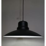 Riolight vintage,retro,rustik mutfak,oda,cafeler için 1xe27 siyah metal sarkıt avize çap:37cm